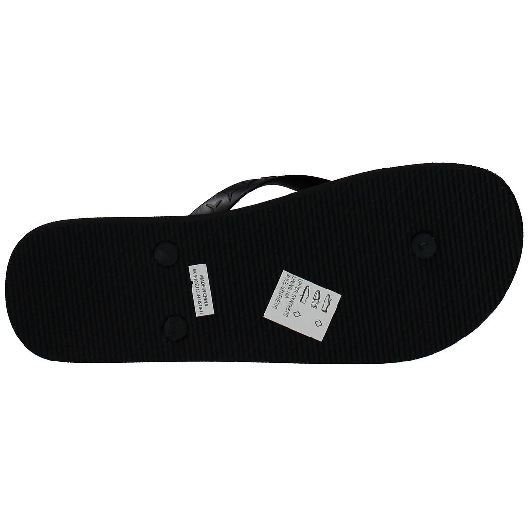 Slydes Angra Mens Black Flip-Flops