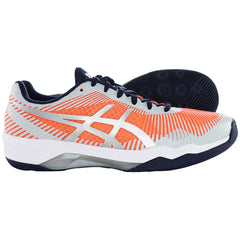 Asics Elite Womens Orange/Grey Volleyball Shoes