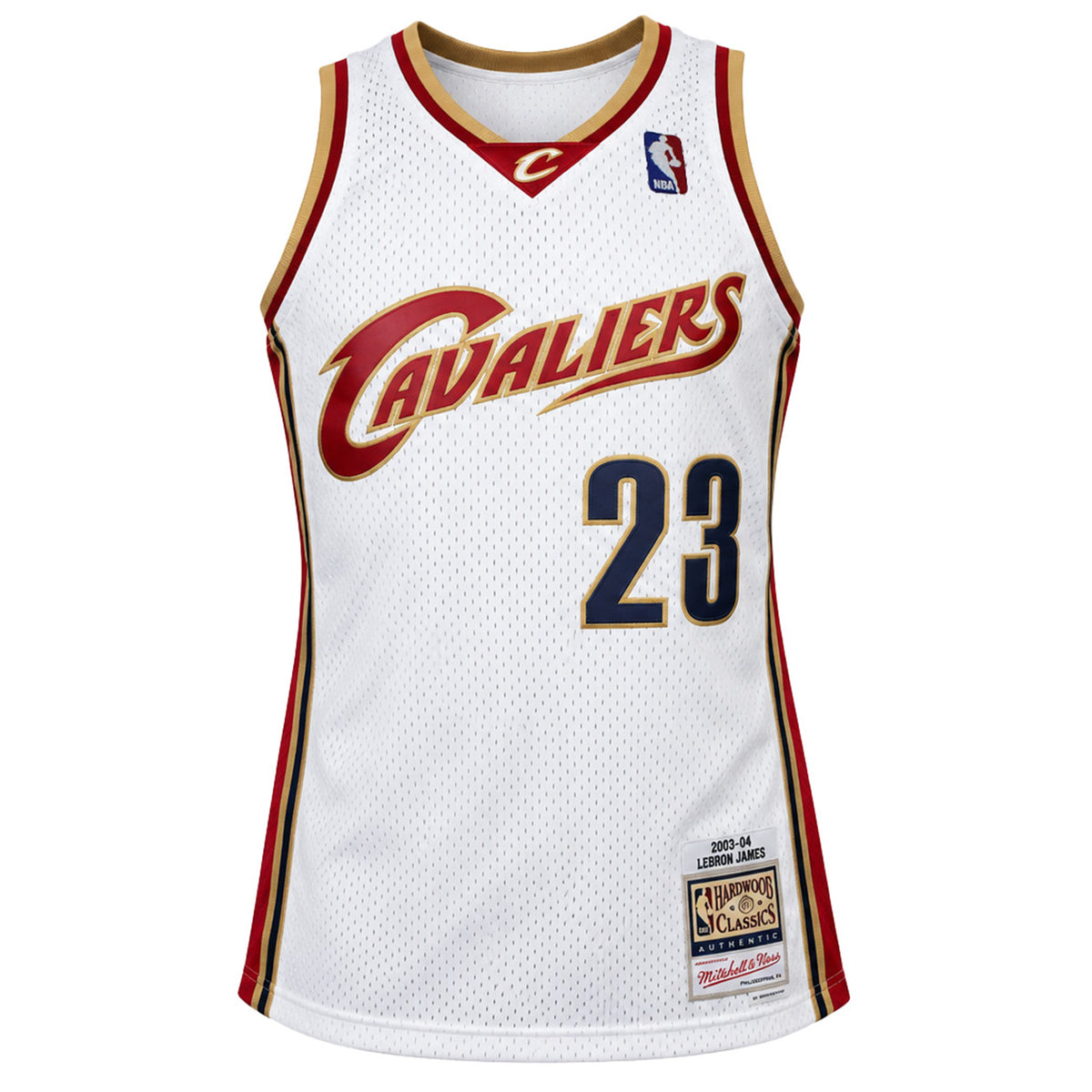 Mitchell & Ness NBA Cleveland Cavaliers #23 James Lebron Mens White Vest