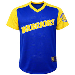 Mitchell & Ness NBA Golden State Warriors Final Seconds Mesh Mens Blue T-Shirt