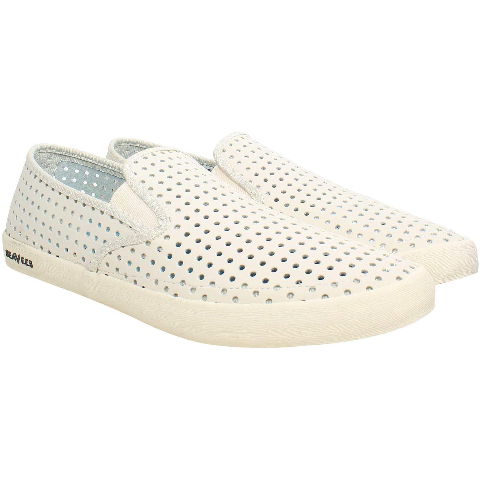 Seavees Baja Portal Mens Off White Plimsolls