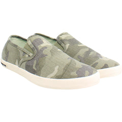 Seavees Baja Saltwash Womens Green Plimsolls