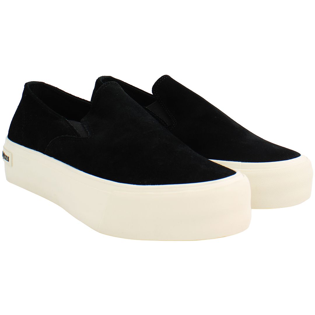 Seavees Baja Platform Womens Black Shoes