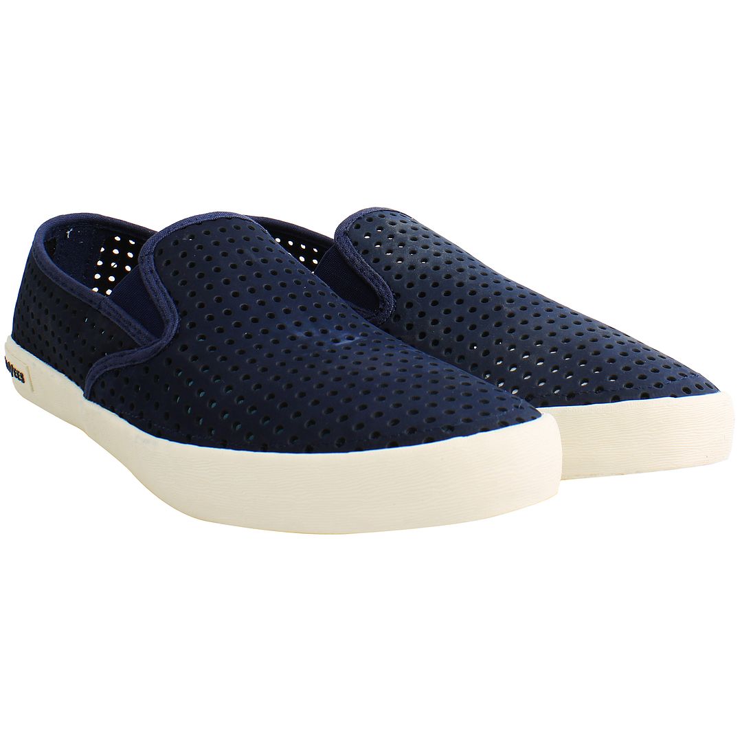 Seavees Baja Portal Mens Blue Plimsolls