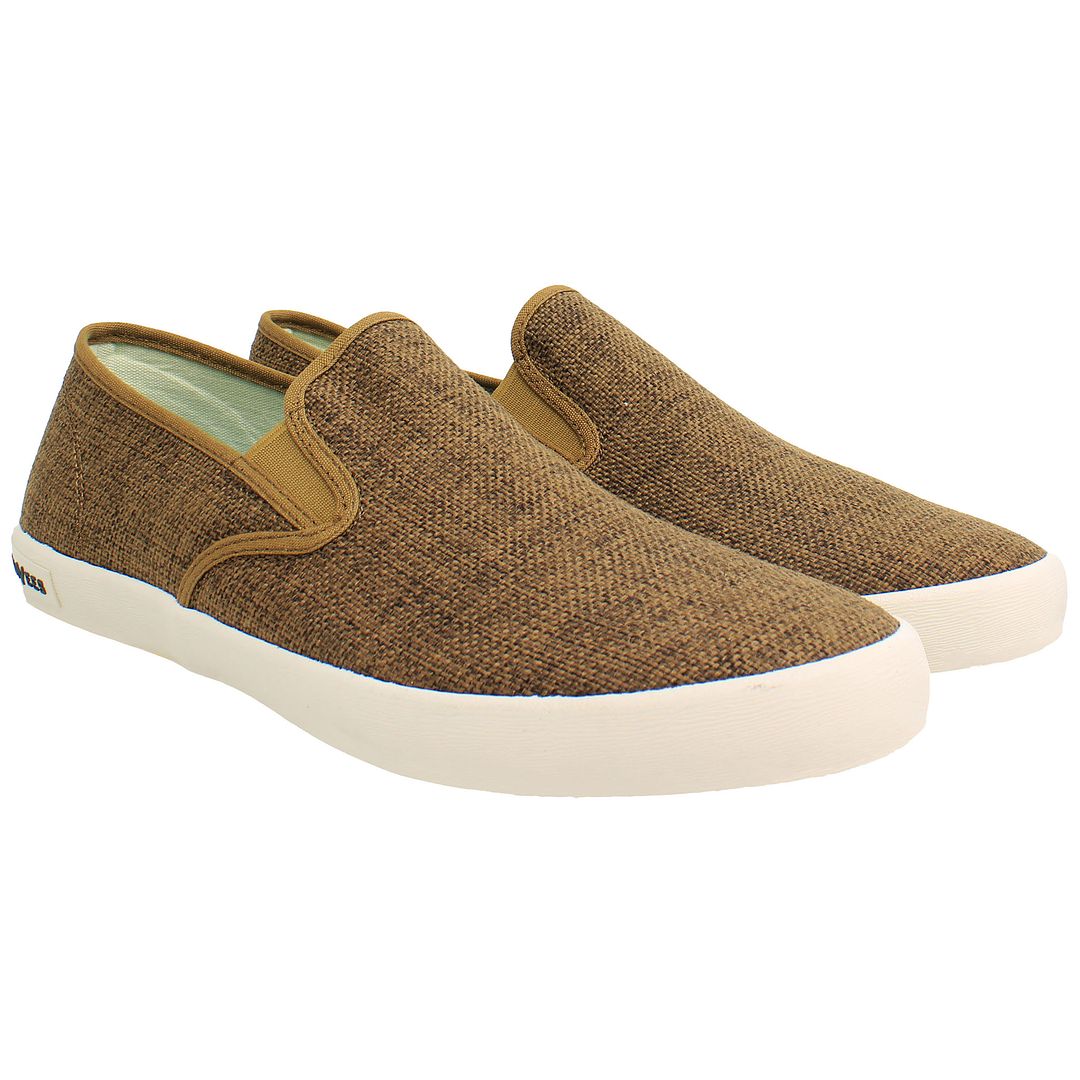 Seavees Baja Raffia Mens Brown Shoes