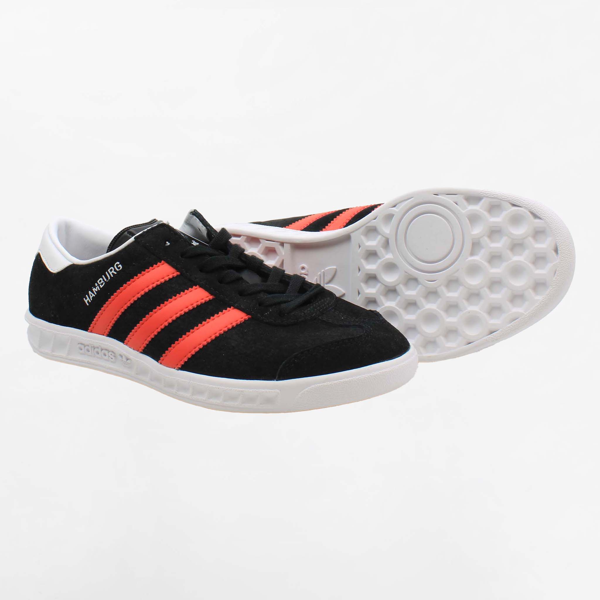 Adidas Hamburg Mens Black Trainers NO BOX