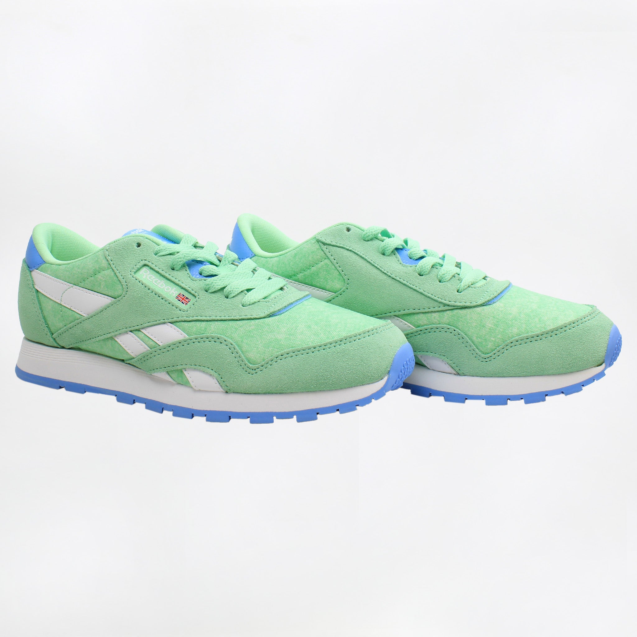 Reebok Classic Kids Green Suede Trainers NO BOX