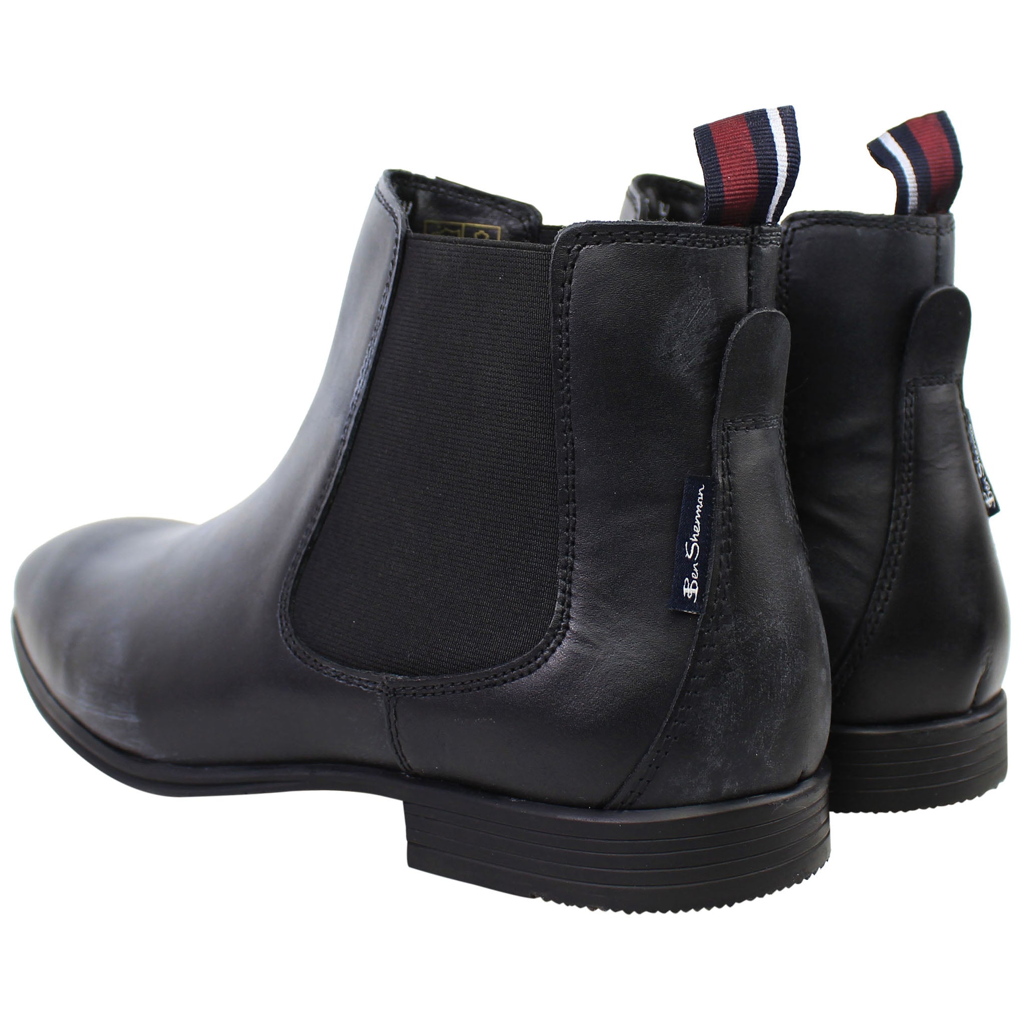 Ben Sherman Lombard Mens Black Chelsea Boots