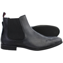 Ben Sherman Lombard Mens Black Chelsea Boots