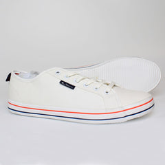 Ben Sherman Lowell Mens White Plimsolls SCUFF