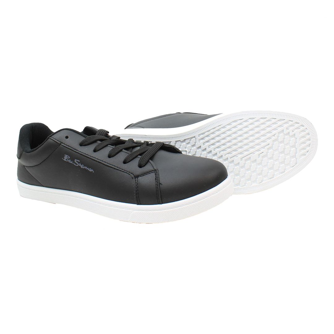 Ben Sherman Gino Mens Black Trainers NO BOX