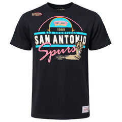 Mitchell & Ness NBA San Antonio Spurs 99 Champs Mens Black T-Shirt