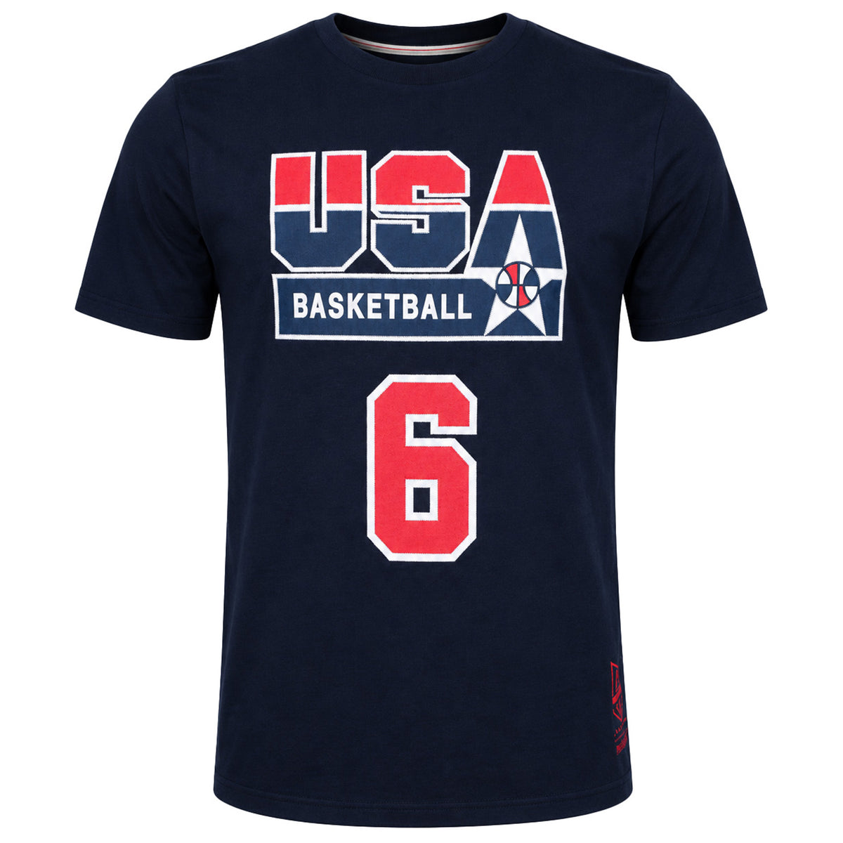 Mitchell & Ness #6 Patrick Ewing USA Mens Navy T-Shirt