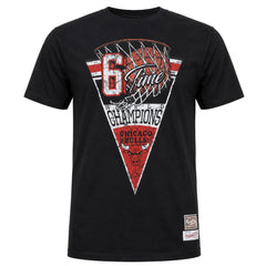 Mitchell & Ness NBA Chicago Bulls Pennant Mens Black T-Shirt