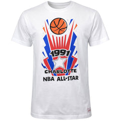 Mitchell & Ness 1991 Charlotte NBA All Star Mens White T-Shirt