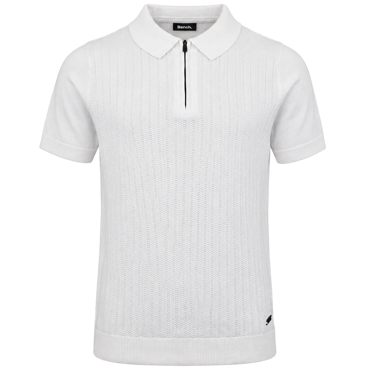 Bench Brescia Mens White Polo Shirt