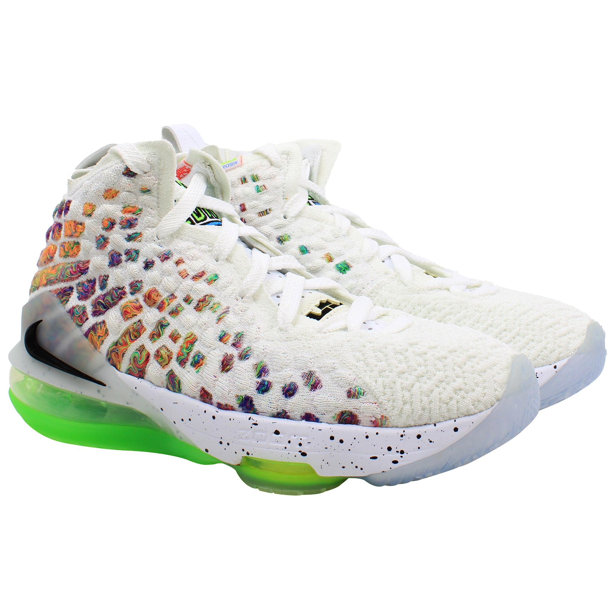 Nike Lebron XVII Kids White Trainers