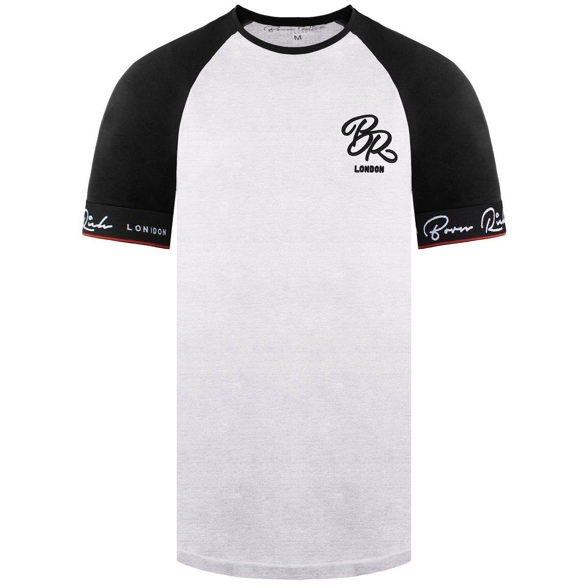 Born Rich Aden Mens Light Grey T-Shirt