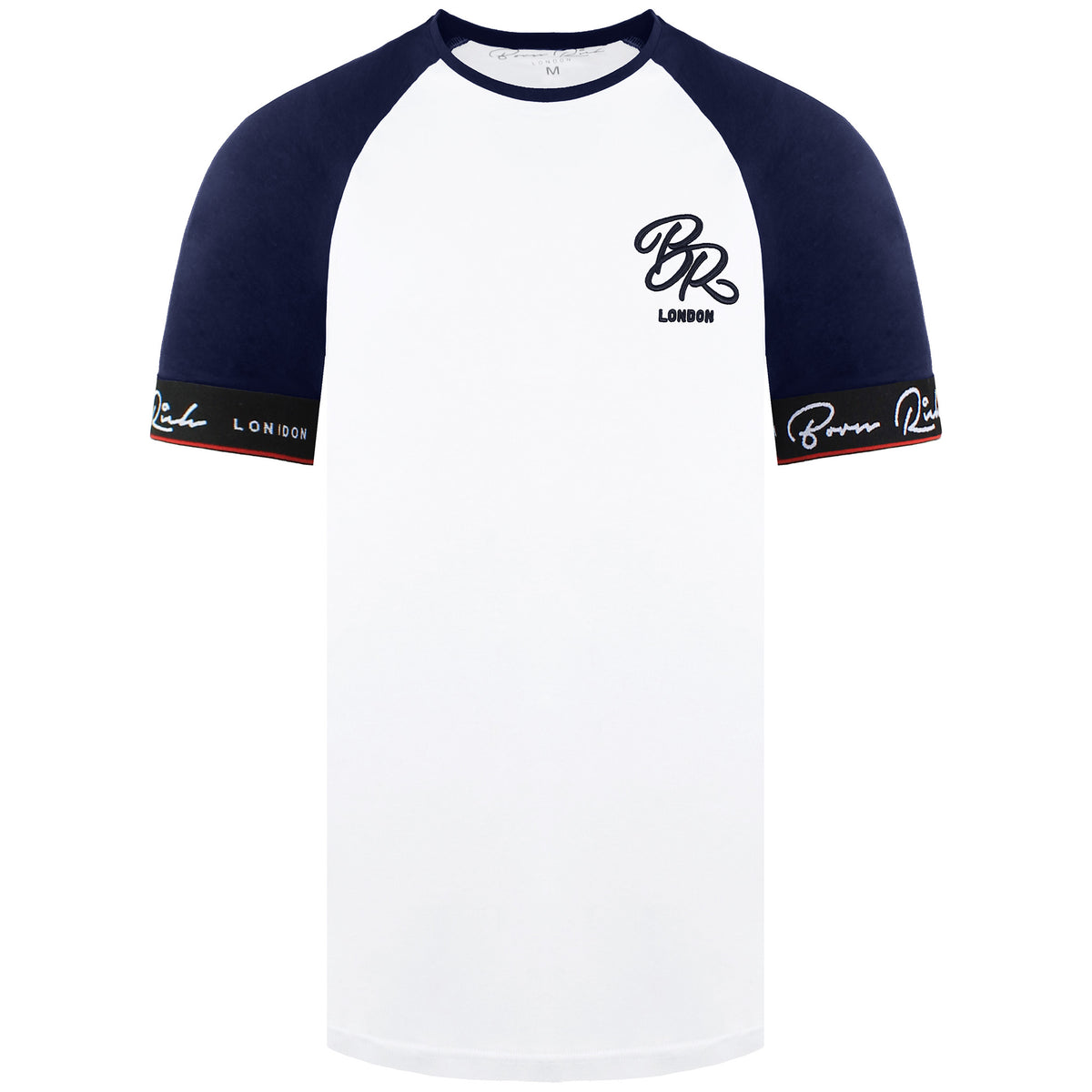 Born Rich Aden Mens White T-Shirt