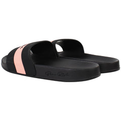 Born Rich Aurelio Mens Black/Coral Sliders