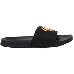 Born Rich Barreca Mens Black/Orange Sliders