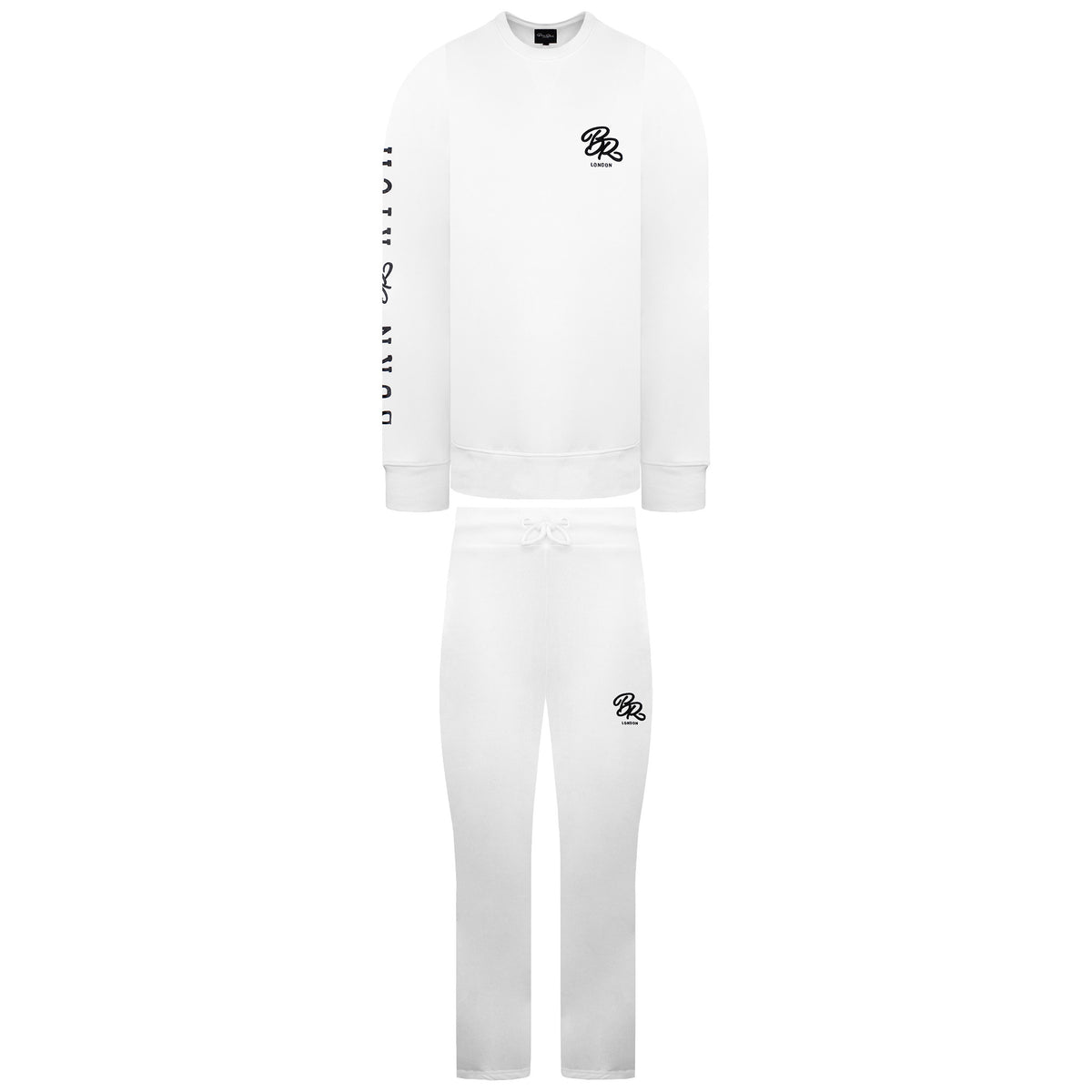 Born Rich Elvan Crew Mens White Tracksuit