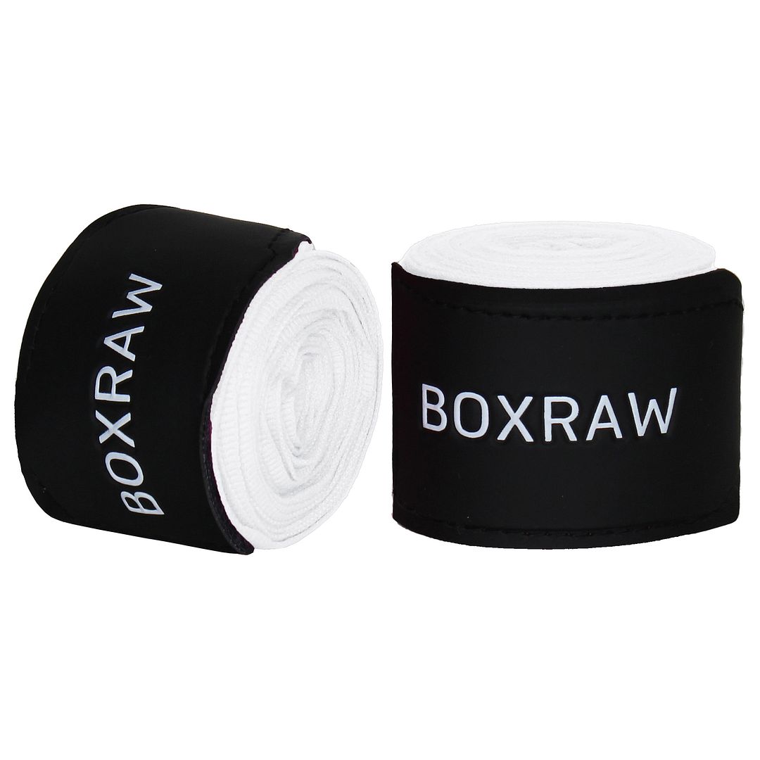 BoxRaw 3m Mens White Hand Wraps