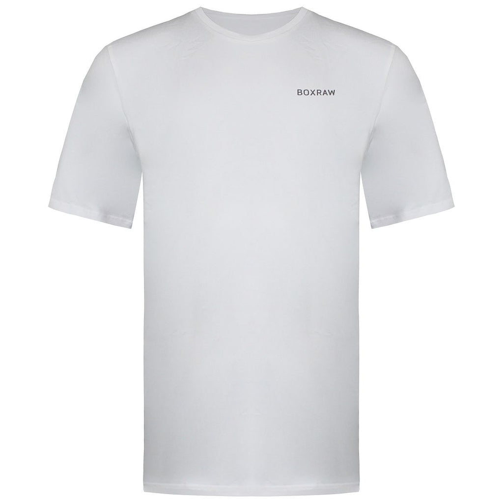 BoxRaw Logo Mens White T-Shirt