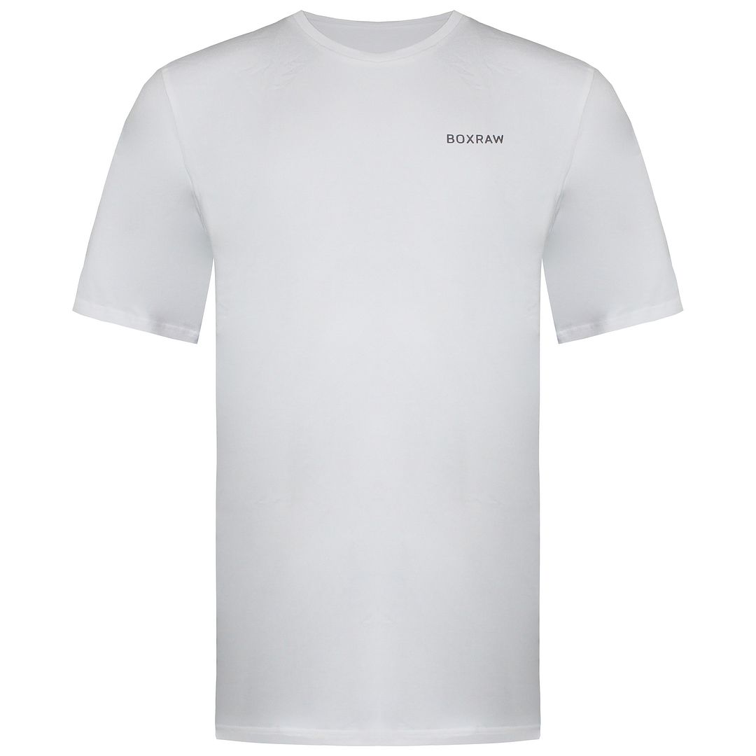 BoxRaw Logo Mens White T-Shirt