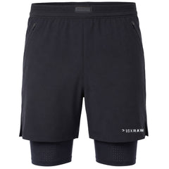 BoxRaw Sparring Club 2in1 Mens Black Shorts