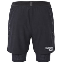 BoxRaw Sparring Club 2in1 Mens Black Shorts