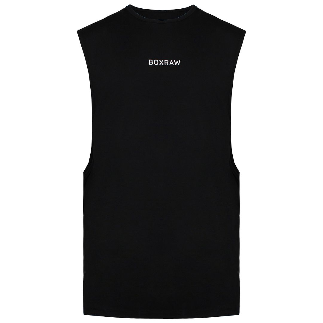 BoxRaw SMRT-TEC Mens Black Muscle Tank Top