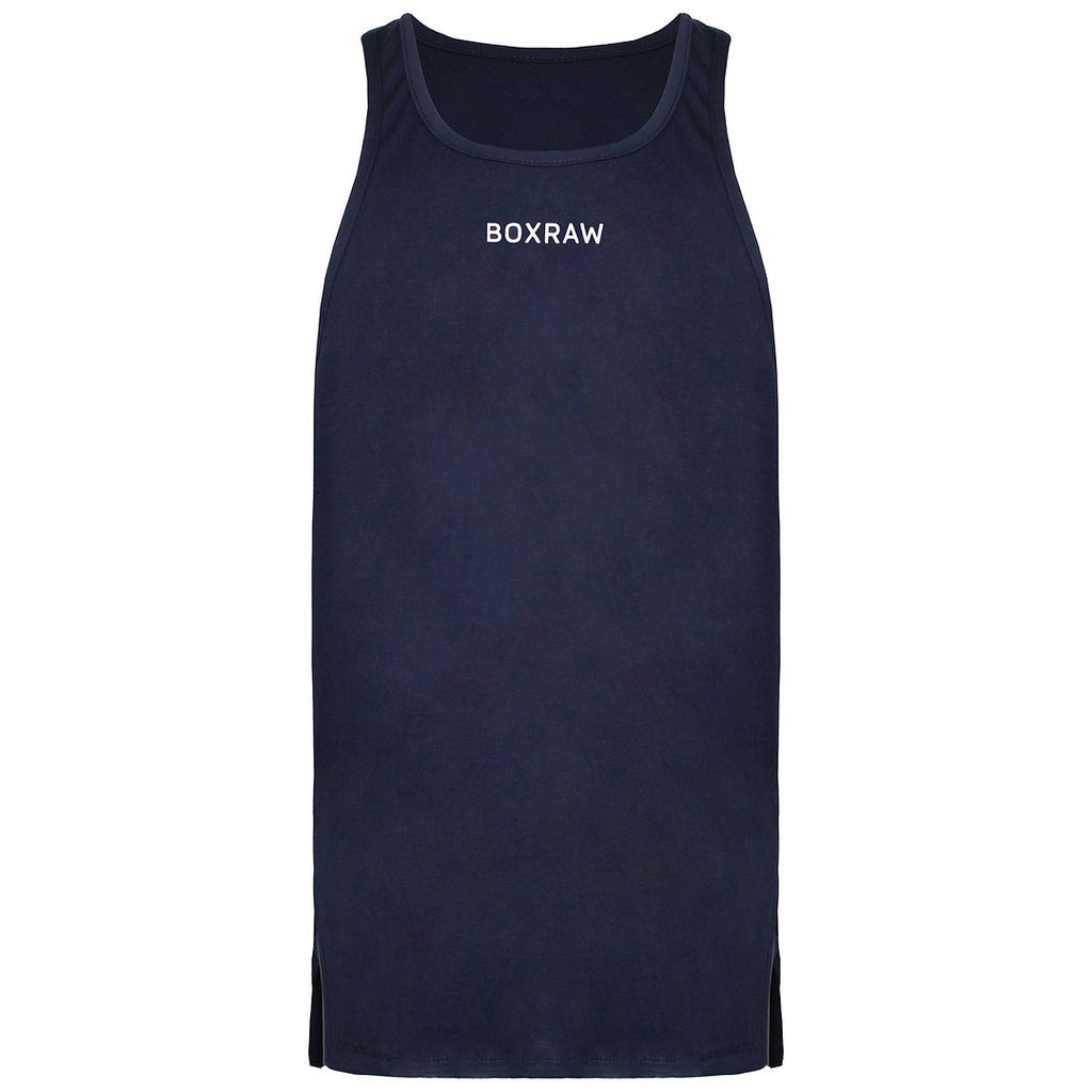 BoxRaw SMRT-TEC Mens Navy Blue Stringer Tank Top – Sport It First