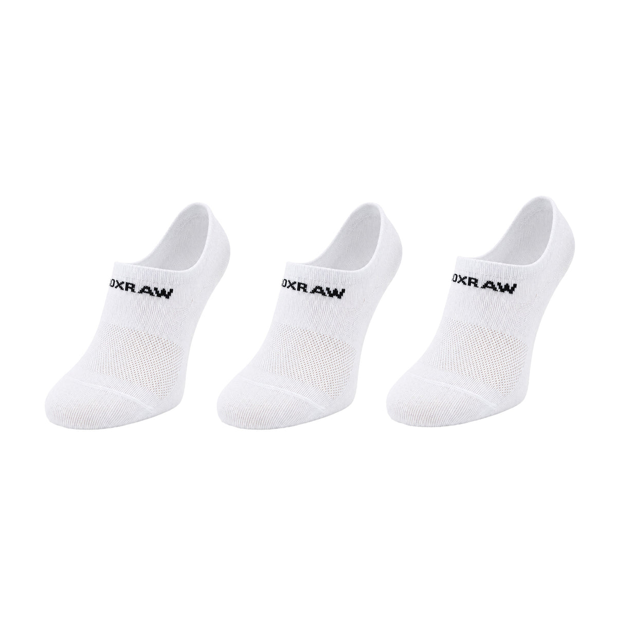 BoxRaw 3-Pack White Low Socks