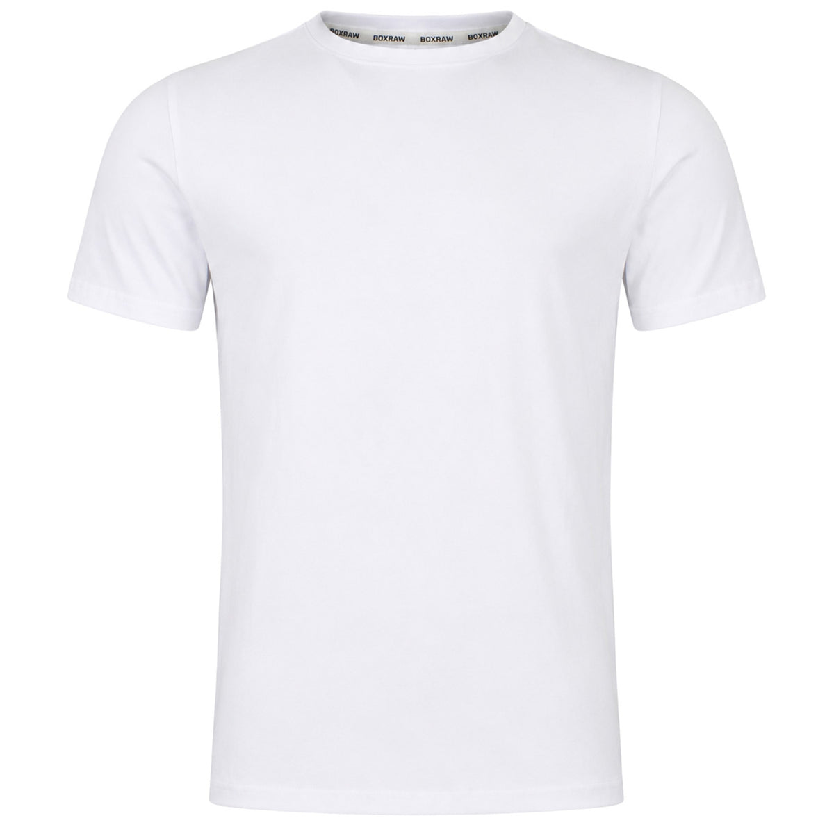 BoxRaw Plain Mens White T-Shirt