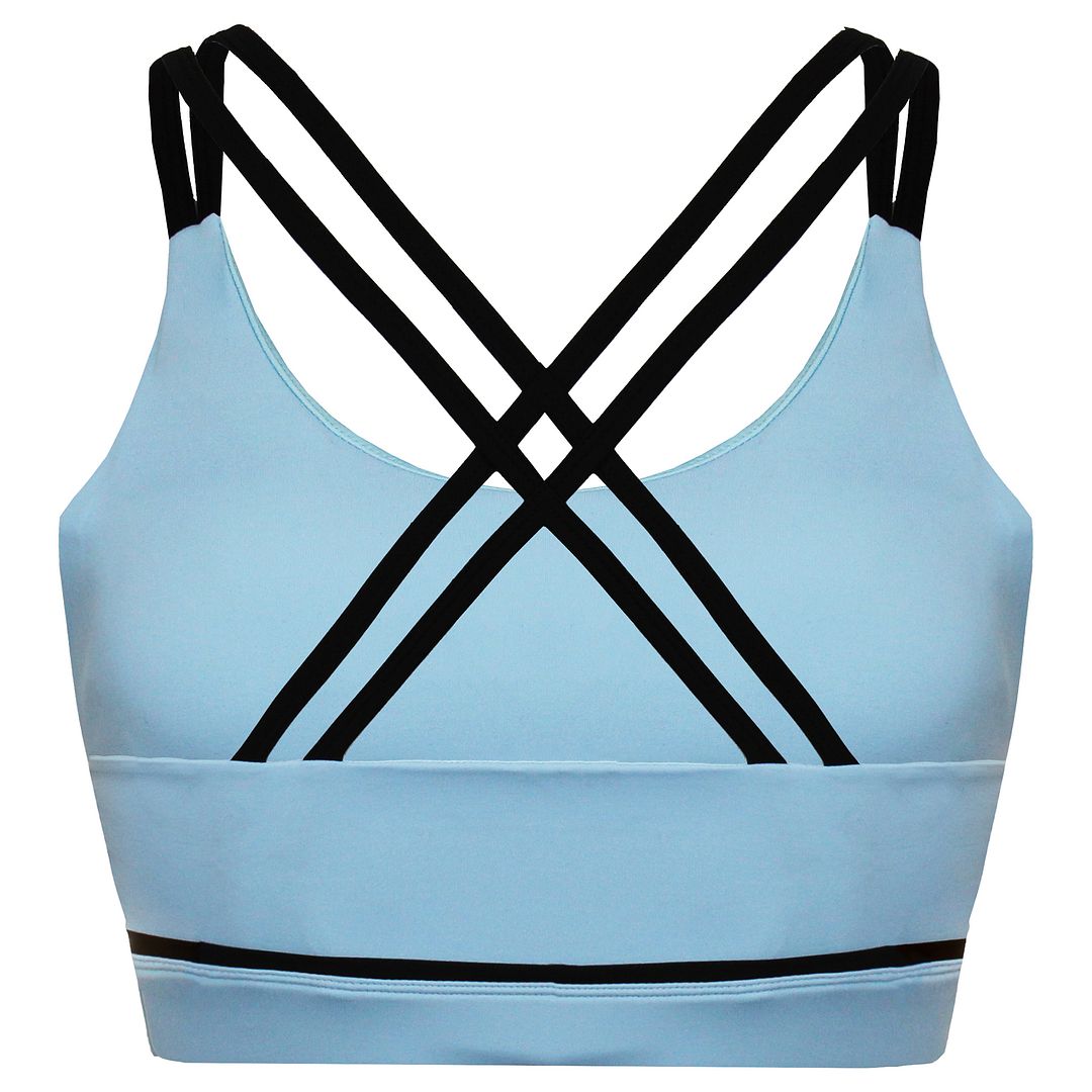 BoxRaw Valerie Womens Baby Blue Sports Bra