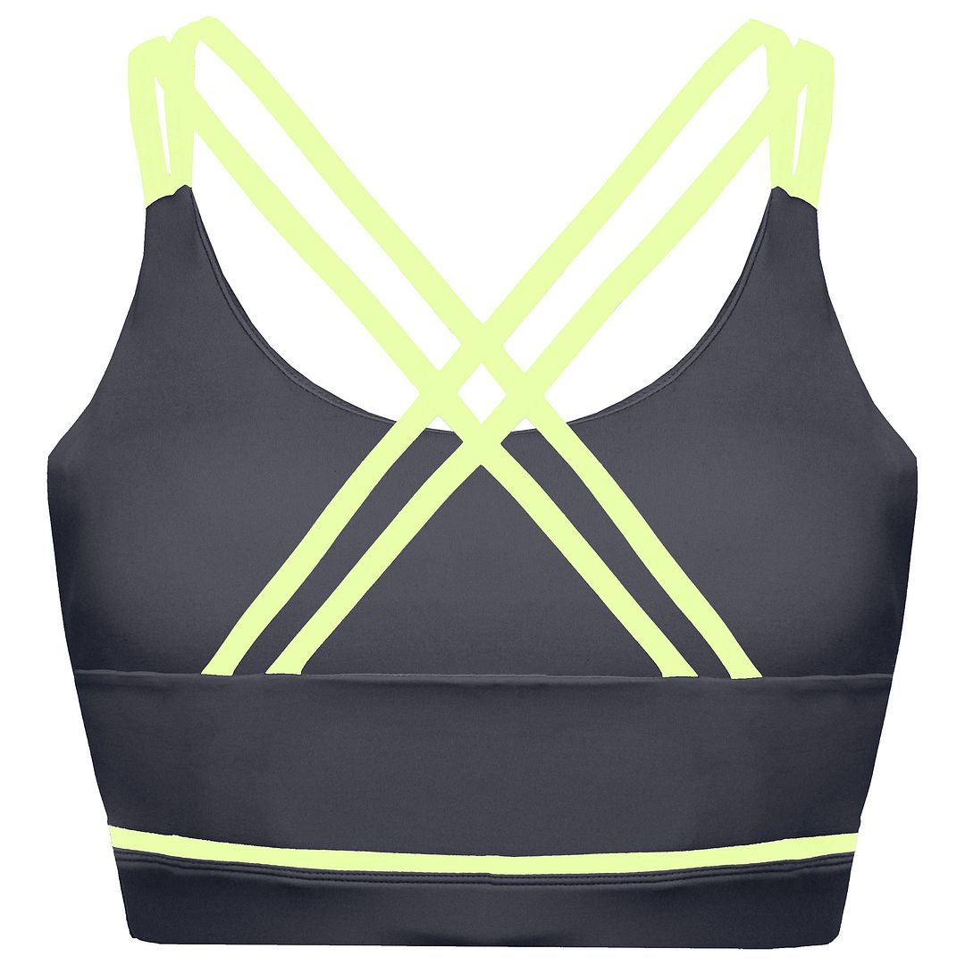 BoxRaw Valerie Womens Charcoal Sports Bra