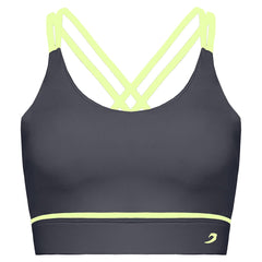 BoxRaw Valerie Womens Charcoal Sports Bra