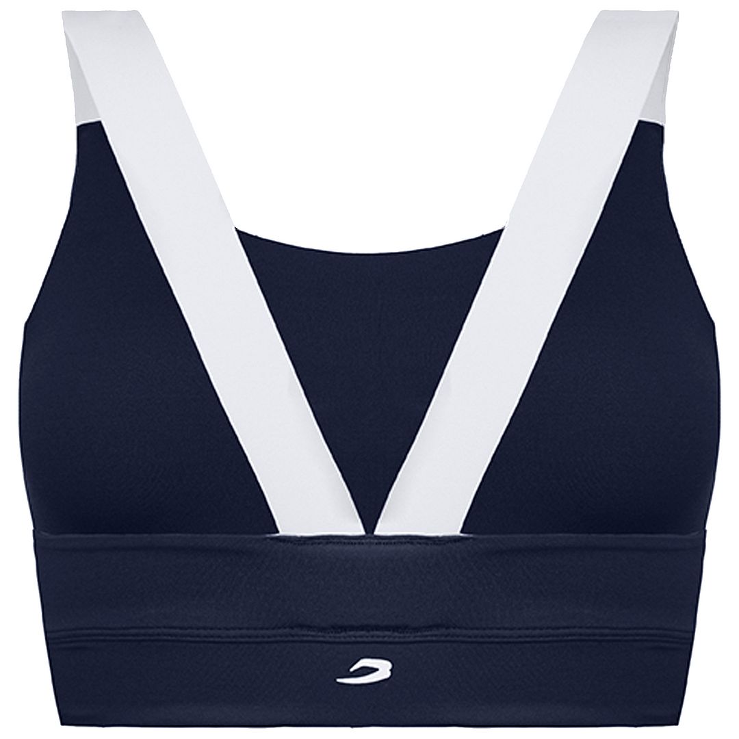 BoxRaw Alicia Womens Navy Blue Sports Bra