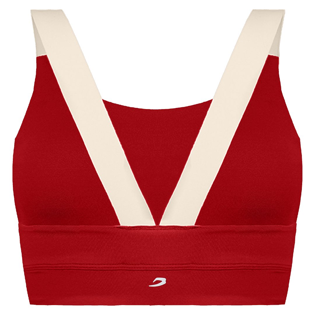 BoxRaw Alicia Womens Red Sports Bra