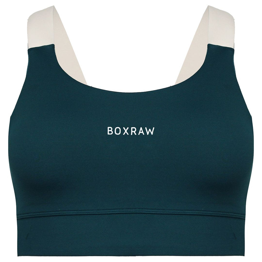 BoxRaw Alicia Womens Teal Sports Bra