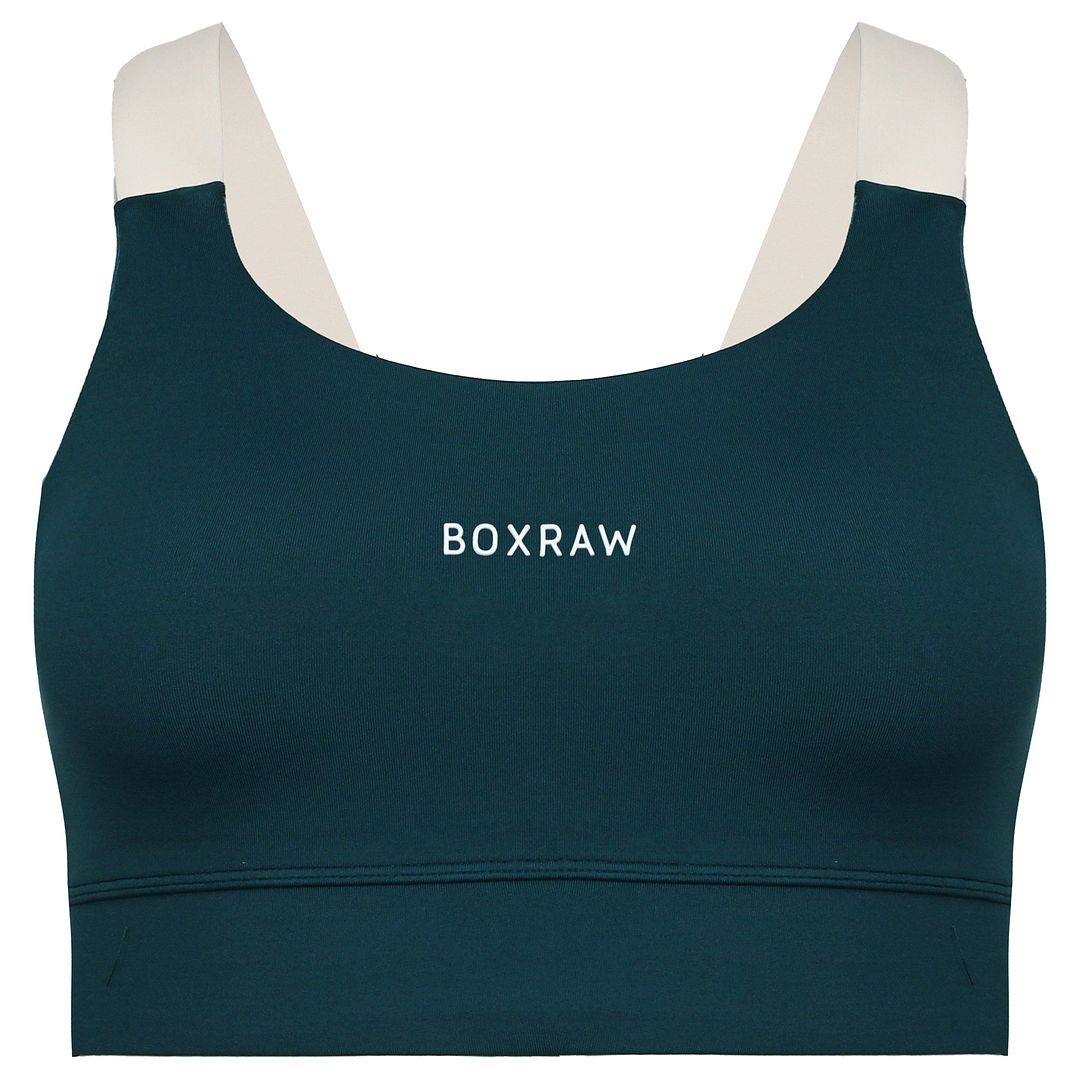 BoxRaw Alicia Womens Teal Sports Bra