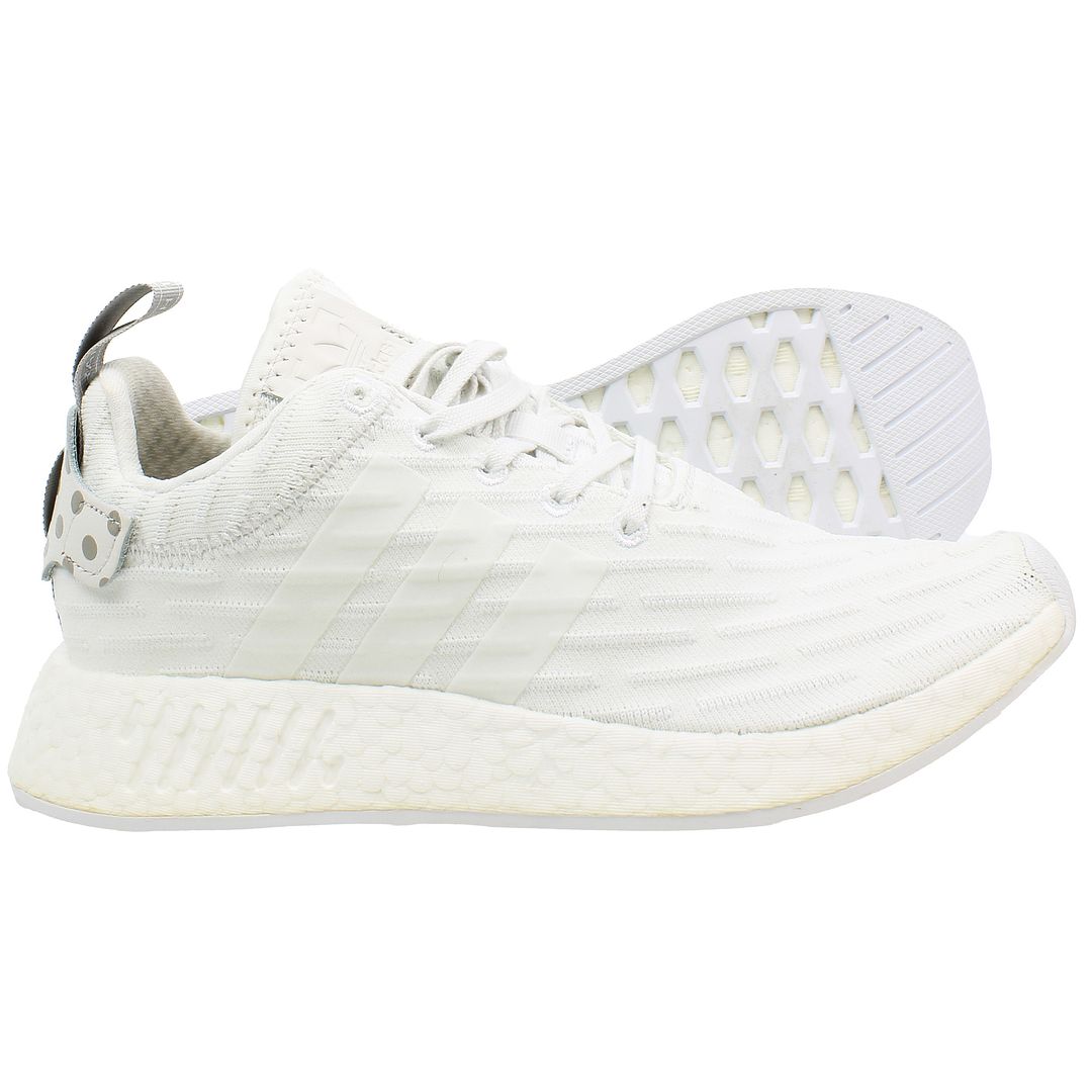 Adidas NMD_R2 Primeknit Womens White Trainers