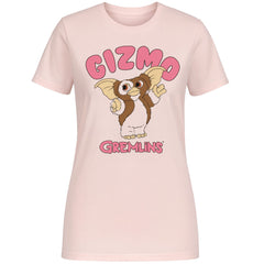 Disney Gremlins Gizmo Wave Womens Pink Sleep T-Shirt