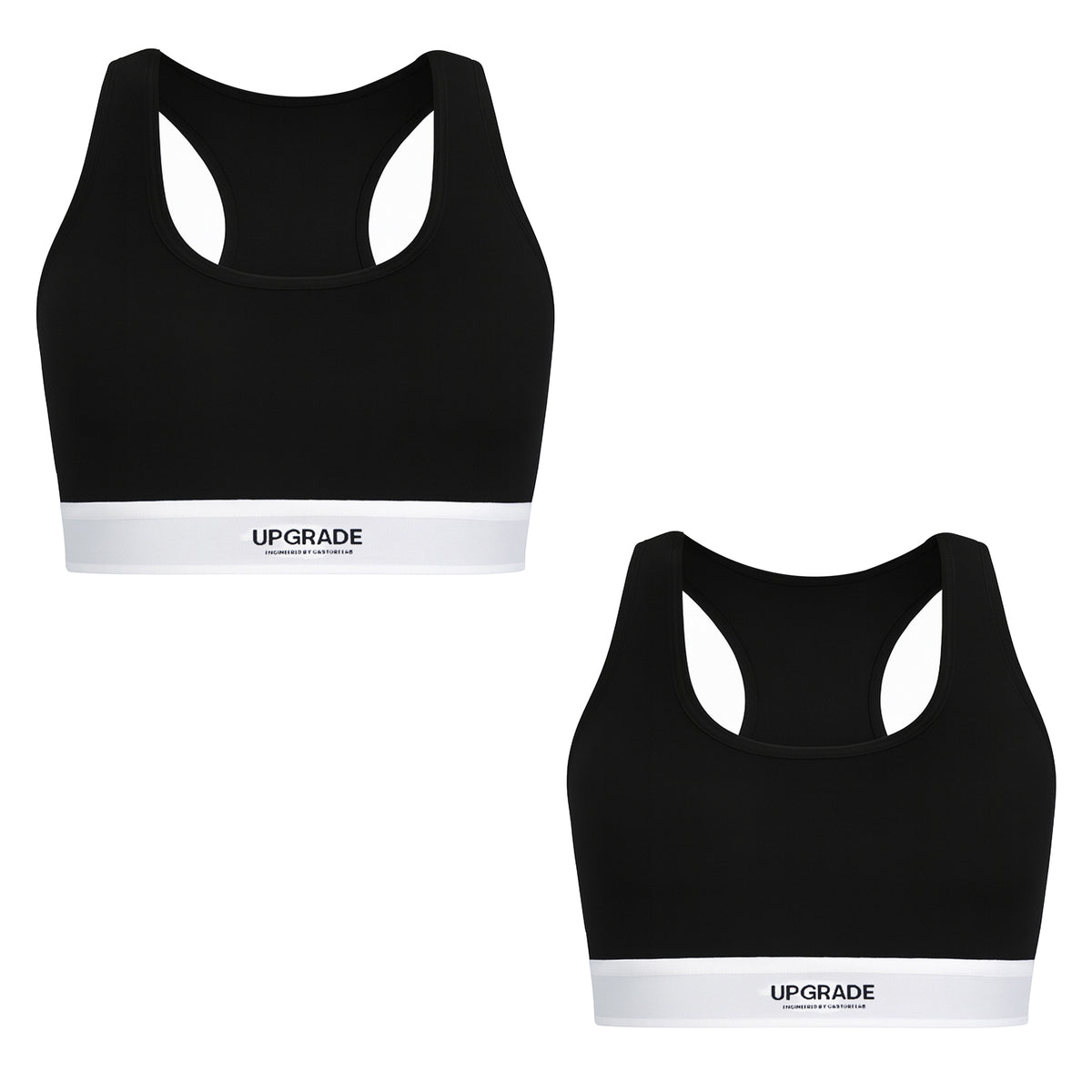 Castore 2-Pack Logo Womens Black Sports Bra