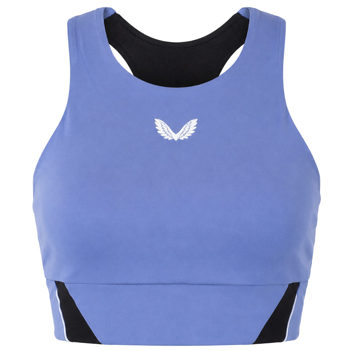 Castore Aeromesh Longline Crop Womens Blue Sports Bra