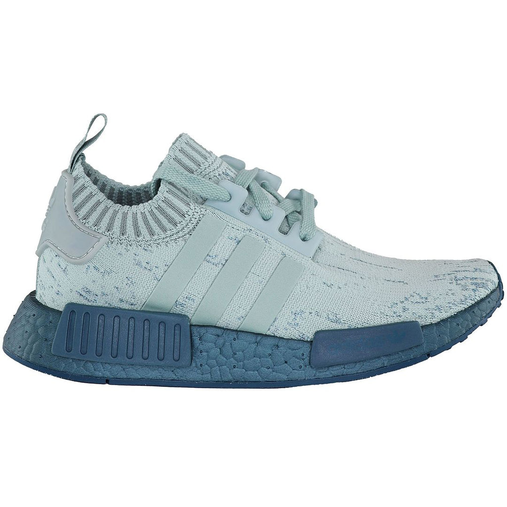 Adidas NMD R1 Primeknit Womens Light Blue Trainers Sport It First