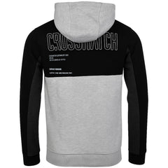 Crosshatch Compounds Panel Mens Black/Grey Hoodie