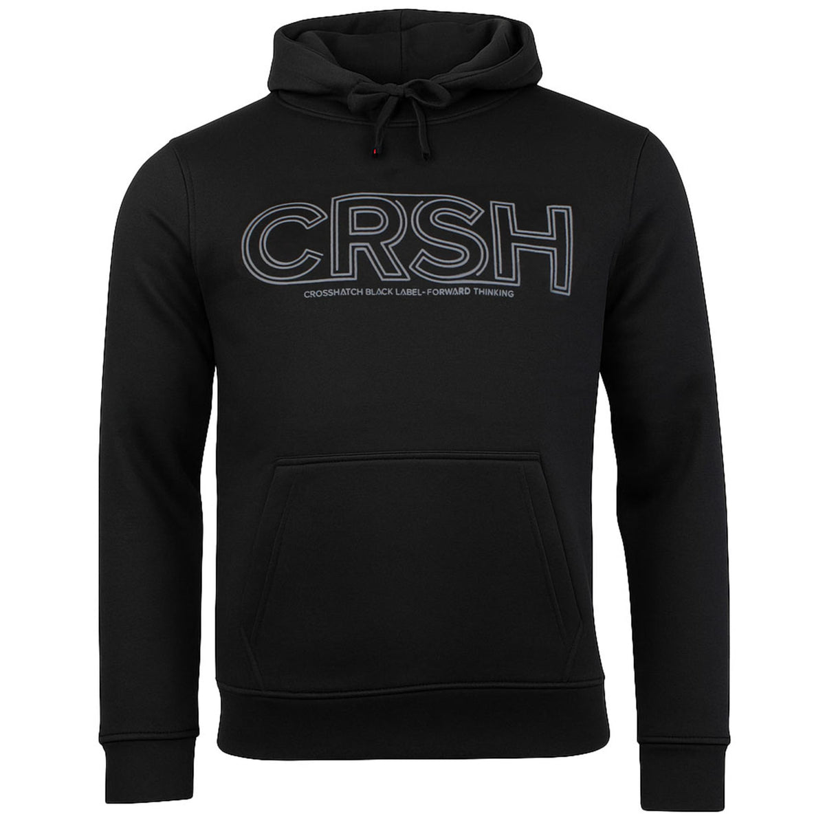 Crosshatch Kendrick Printed Mens Black Hoodie