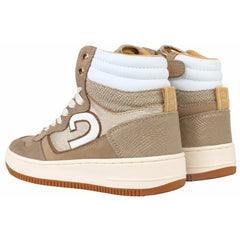 Cruyff Campo High Kids Brown Trainers
